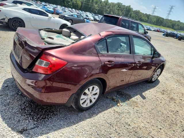 19XFB2F56CE099650 - 2012 HONDA CIVIC LX WHITE photo 3