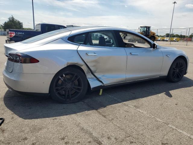 5YJSA1H13FF083295 - 2015 TESLA MODEL S 85 SILVER photo 3