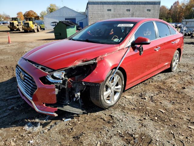 5NPE34AF9JH603881 - 2018 HYUNDAI SONATA SPORT Rojo foto 2
