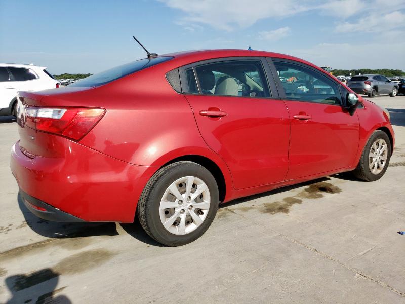 KNADM4A32F6467140 - 2015 KIA RIO LX RED photo 3