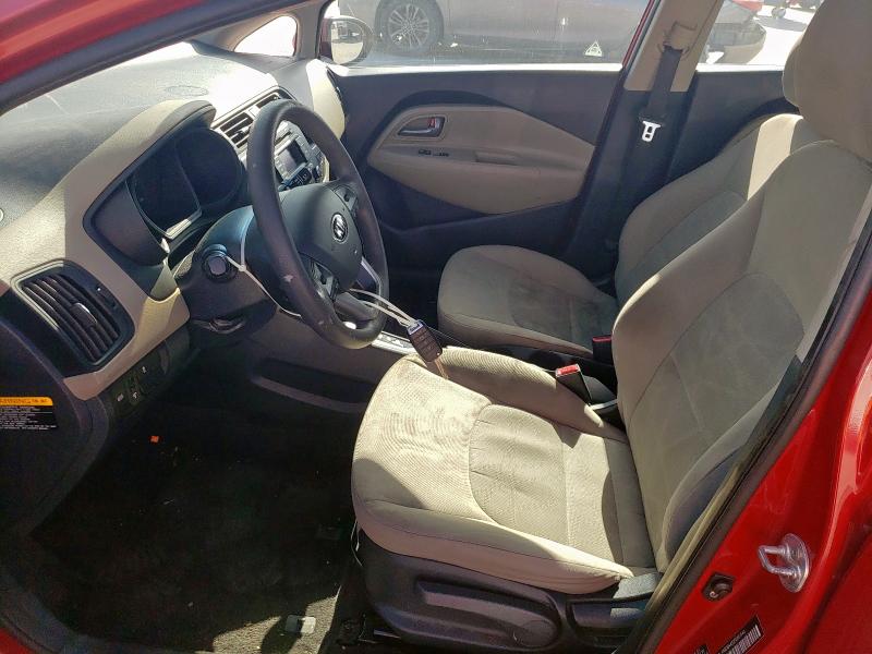 KNADM4A32F6467140 - 2015 KIA RIO LX RED photo 7