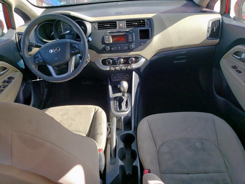 KNADM4A32F6467140 - 2015 KIA RIO LX RED photo 8