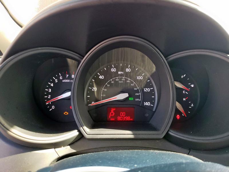 KNADM4A32F6467140 - 2015 KIA RIO LX RED photo 9