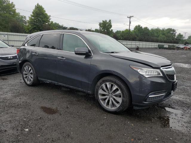 5FRYD4H40GB028557 - 2016 ACURA MDX TECHNOLOGY GRAY photo 4