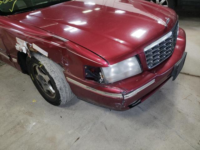 1G6KD54Y8VU257212 - 1997 CADILLAC DEVILLE BURGUNDY photo 9