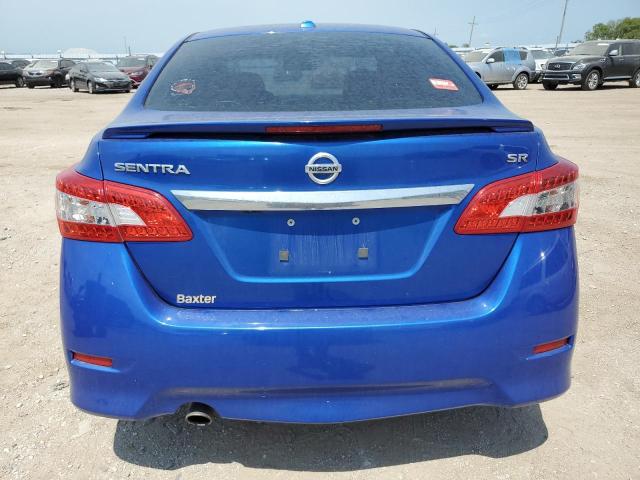 3N1AB7AP6FY255112 - 2015 NISSAN SENTRA S BLUE photo 6