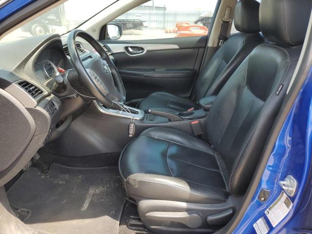 3N1AB7AP6FY255112 - 2015 NISSAN SENTRA S BLUE photo 7