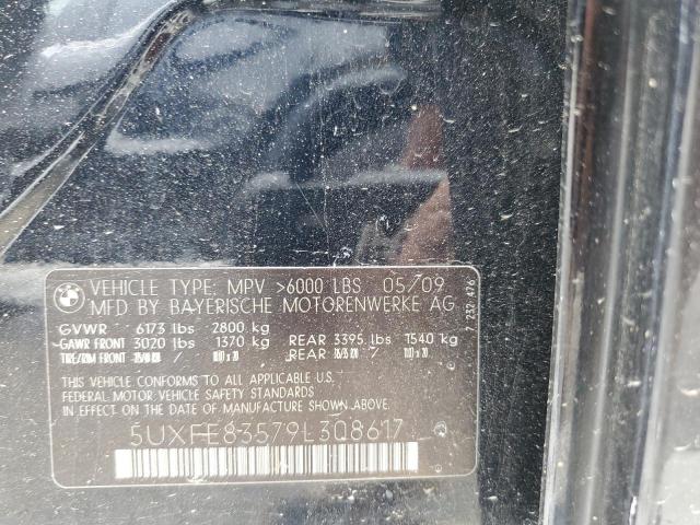 5UXFE83579L308617 - 2009 BMW X5 XDRIVE48I BLUE photo 14