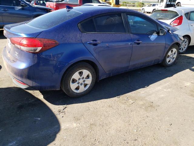 3KPFK4A73JE179943 - 2018 KIA FORTE LX BLUE photo 3