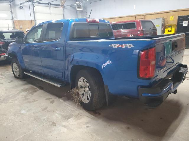 1GCGTCEN3N1135275 - 2022 CHEVROLET COLORADO LT BLUE photo 2