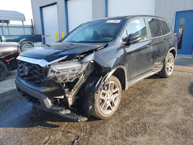 5FNYF8H58NB018111 - 2022 HONDA PASSPORT EXL შავი ფოტო 1