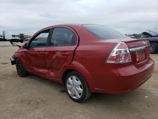 KL1TG5DE5BB239778 - 2011 CHEVROLET AVEO LT RED photo 2