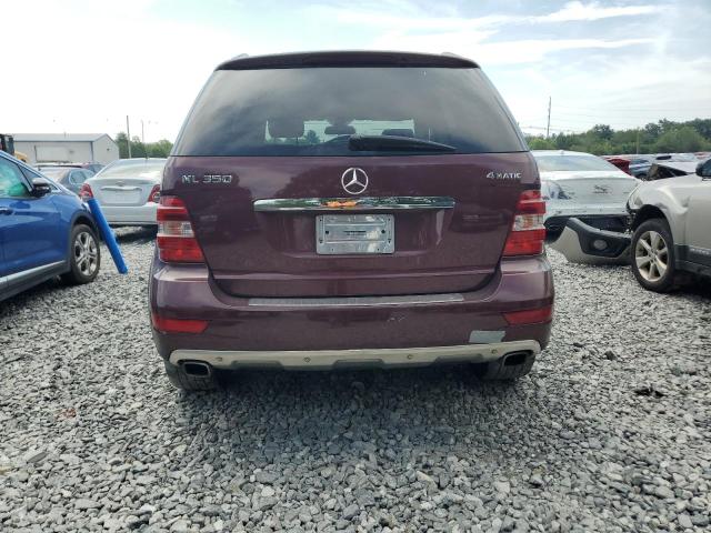 4JGBB8GB7AA573350 - 2010 MERCEDES-BENZ ML 350 4MATIC RED photo 6