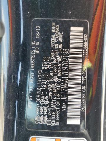 JF1ZNAA17E9702198 - 2014 TOYOTA SCION FR-S შავი ფოტო 12