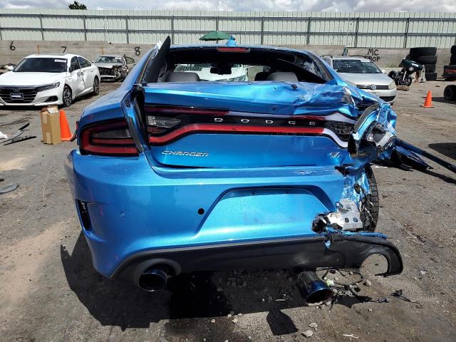 2C3CDXCT1PH699343 - 2023 DODGE CHARGER R/T BLUE photo 6