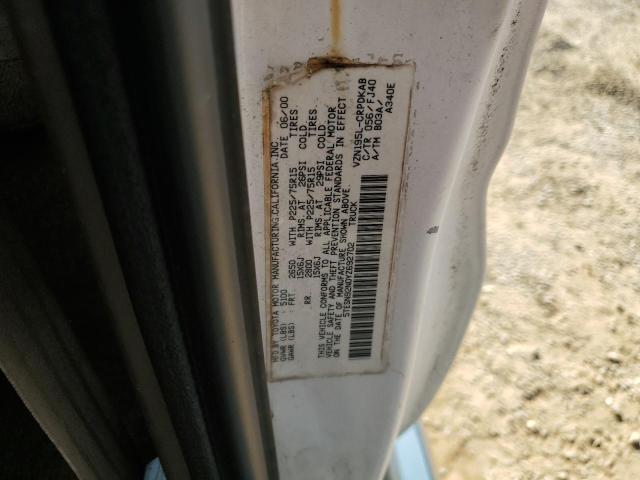 5TESN92N0YZ692702 - 2000 TOYOTA TACOMA XTRACAB PRERUNNER İki rəngli foto 12