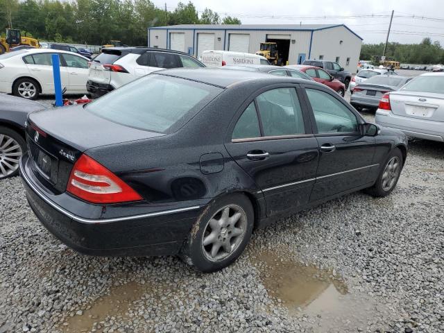 WDBRF84J34F529774 - 2004 MERCEDES-BENZ C 320 4MATIC BLACK photo 3