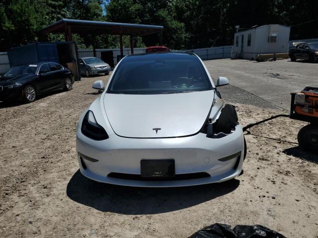 5YJ3E1EA4NF321151 - 2022 TESLA MODEL 3 WHITE photo 5