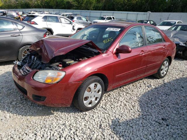 KNAFE121475383152 - 2007 KIA SPECTRA EX BURGUNDY photo 1