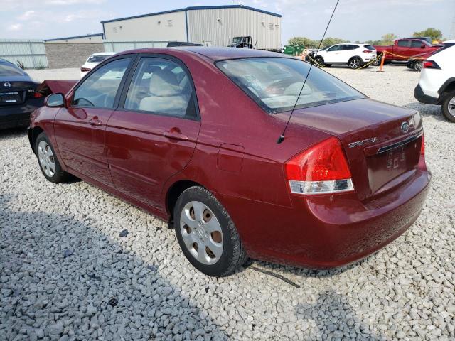 KNAFE121475383152 - 2007 KIA SPECTRA EX BURGUNDY photo 2