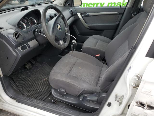 KL1TD56678B196455 - 2008 CHEVROLET AVEO BASE WHITE photo 7