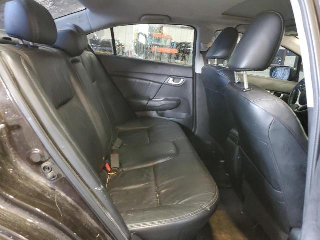 2HGFB2F93EH523524 - 2014 HONDA CIVIC EXL ყავისფერი ფოტო 10