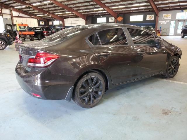 2HGFB2F93EH523524 - 2014 HONDA CIVIC EXL ყავისფერი ფოტო 3