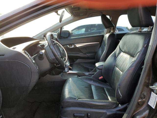 2HGFB2F93EH523524 - 2014 HONDA CIVIC EXL ყავისფერი ფოტო 7