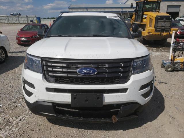 1FM5K8AR6JGC75324 - 2018 FORD EXPLORER POLICE INTERCEPTOR WHITE photo 5