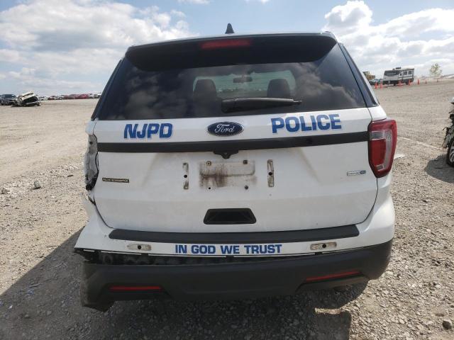 1FM5K8AR6JGC75324 - 2018 FORD EXPLORER POLICE INTERCEPTOR თეთრი ფოტო 6