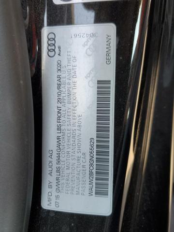 WAUW2BFC8GN055629 - 2016 AUDI S7 PRESTIGE BLACK photo 12