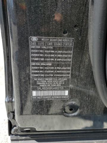 SALAB2V69GA802700 - 2016 LAND ROVER LR4 შავი ფოტო 13