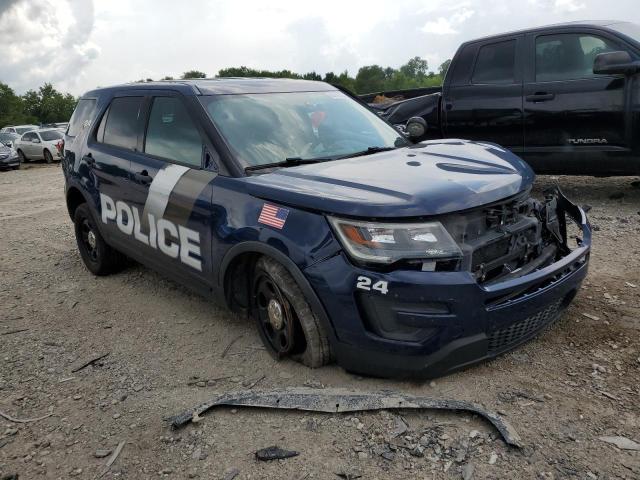 1FM5K8AR5HGC48416 - 2017 FORD EXPLORER POLICE INTERCEPTOR 蓝色 照片 4