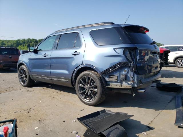 1FM5K7D82KGA50428 - 2019 FORD EXPLORER XLT 蓝色 照片 2