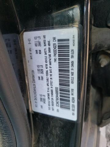 2C3AE76K94H688593 - 2004 CHRYSLER 300M SPECIAL BLACK photo 12