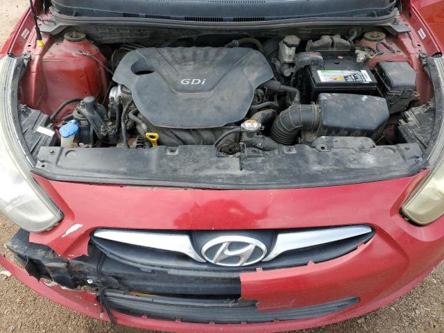 KMHCU5AE1CU024731 - 2012 HYUNDAI ACCENT GLS RED photo 11