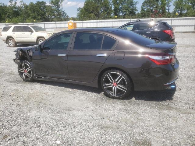 1HGCR2F53HA077812 - 2017 HONDA ACCORD SPORT ყავისფერი ფოტო 2