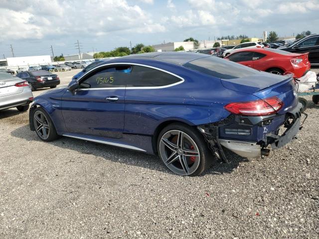 WDDWJ8HB3KF860718 - 2019 MERCEDES-BENZ C 63 AMG-S BLUE photo 2