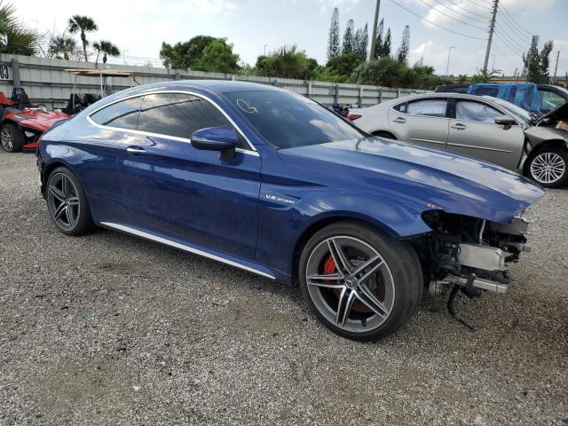 WDDWJ8HB3KF860718 - 2019 MERCEDES-BENZ C 63 AMG-S BLUE photo 4