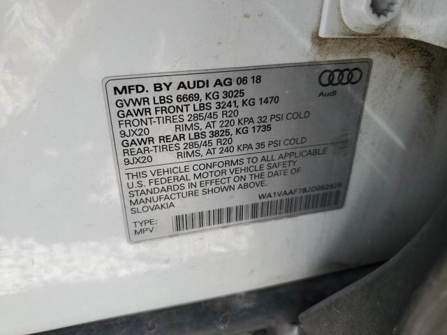 WA1VAAF78JD052929 - 2018 AUDI Q7 PRESTIGE Ağ foto 12