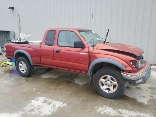 5TESM92N91Z862502 - 2001 TOYOTA TACOMA XTRACAB PRERUNNER Rojo foto 4