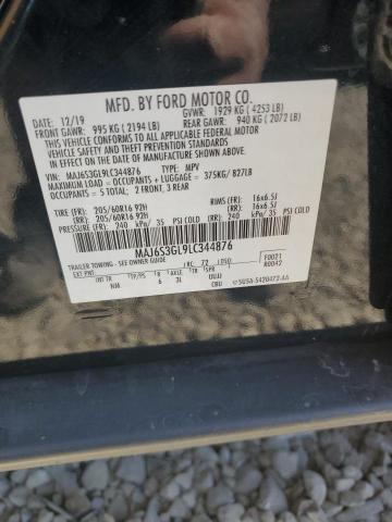 MAJ6S3GL9LC344876 - 2020 FORD ECOSPORT SE BLACK photo 14