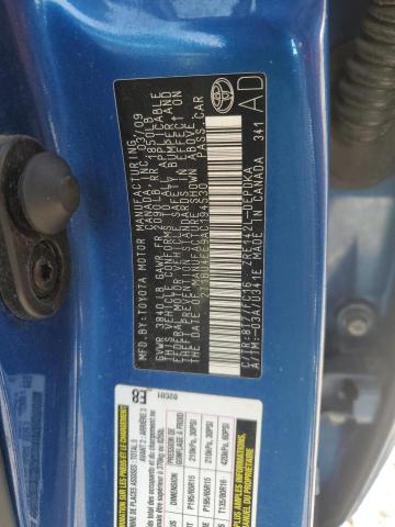 2T1BU4EE9AC194530 - 2010 TOYOTA COROLLA BASE 蓝色 照片 12