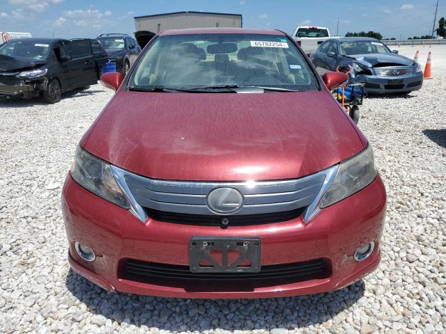 JTHBB1BA5A2014754 - 2010 LEXUS HS 250H RED photo 5