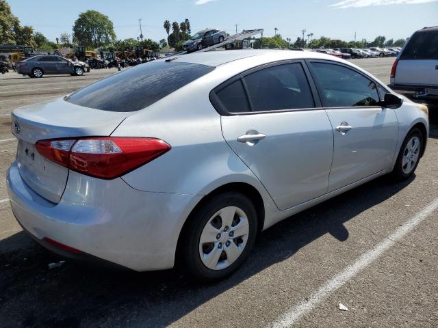 KNAFK4A64F5346642 - 2015 KIA FORTE LX SILVER photo 3