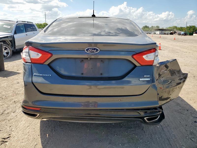 3FA6P0H94GR170192 - 2016 FORD FUSION SE GRAY photo 6