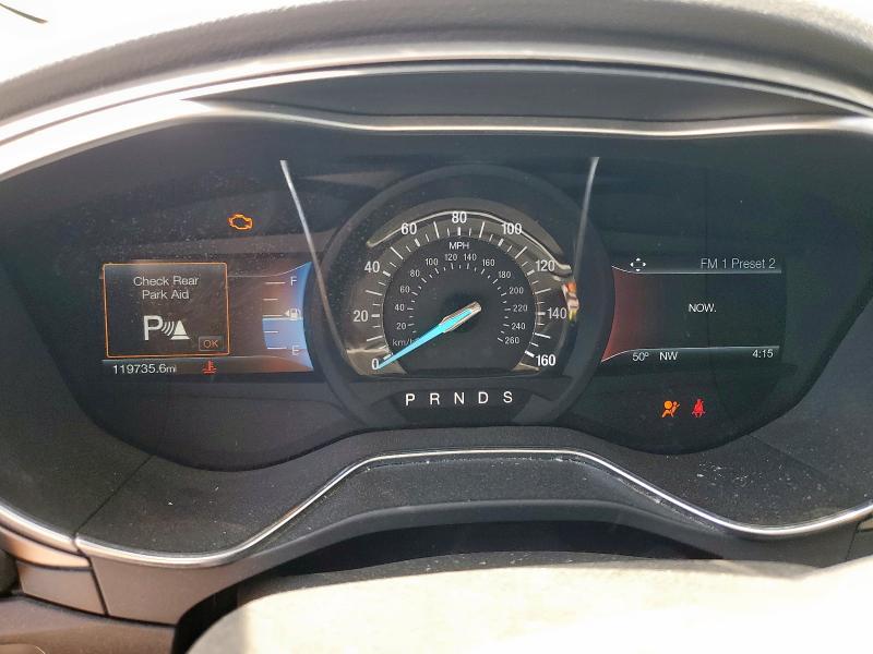 3FA6P0H94GR170192 - 2016 FORD FUSION SE GRAY photo 9