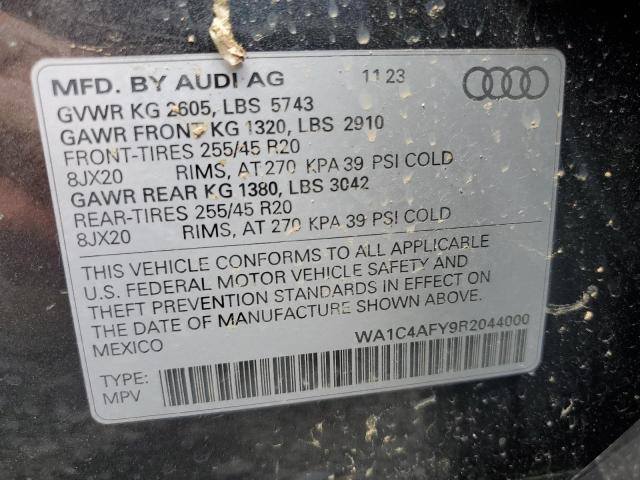 WA1C4AFY9R2044000 - 2024 AUDI SQ5 PRESTIGE GRAY photo 13