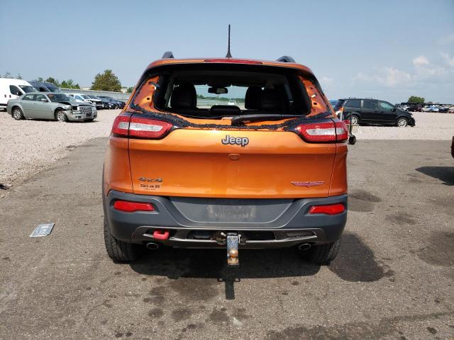 1C4PJMBS6GW228593 - 2016 JEEP CHEROKEE TRAILHAWK ORANGE photo 6