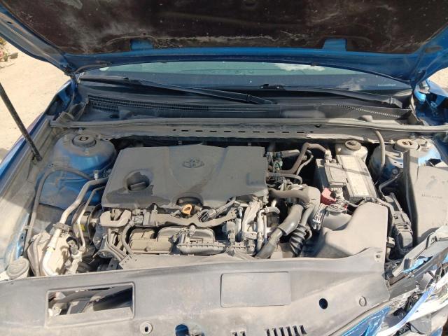 4T1B11HK1KU214973 - 2019 TOYOTA CAMRY L BLUE photo 11